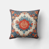 Coussin Conception florale de style élevé avec bordure déc (Verso)