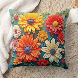 Coussin Conception florale dynamique de l'Imaginaire