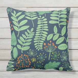 Coussin Conception foncée de forêt