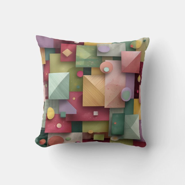 Coussin Conception géométrique Abstraite (Recto)