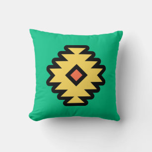 Coussin Conception géométrique d'art pop sud-ouest