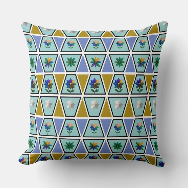 Coussin Conception Géométrique d'Oreiller (Recto)