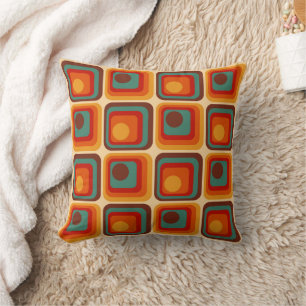 Coussin Conception géométrique du style rétro de la mi-ann