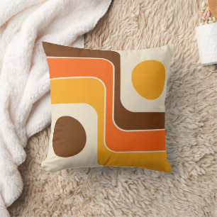 Coussin Conception géométrique du style rétro de la mi-ann