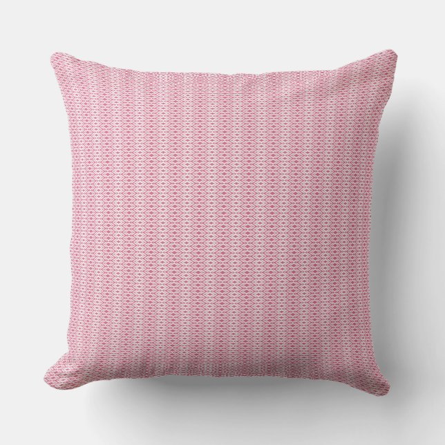 Coussin Conception géométrique rose de haute qualité à mot (Recto)