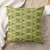 Coussin Conception géométrique verte (Couverture)