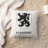 Coussin Conception graphique de l'art du Lion des Flandres (Couverture)