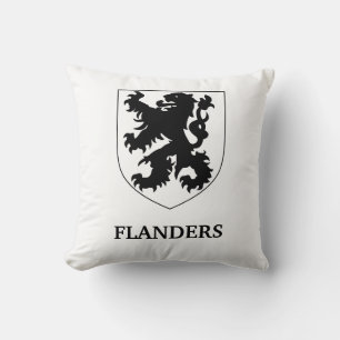 Coussin Conception graphique de l'art du Lion des Flandres