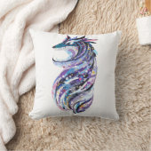 Coussin conception gribouillante d'un loup (Couverture)