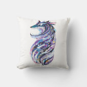 Coussin conception gribouillante d'un loup (Recto)