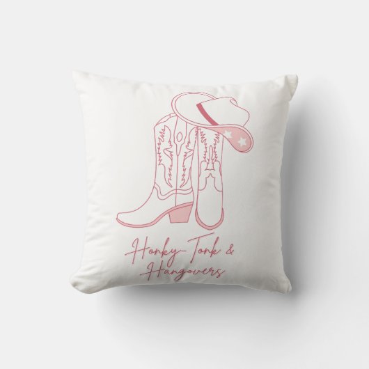 Coussin Conception Honky Tonk et Gueules de Bois | Bottes (Recto)