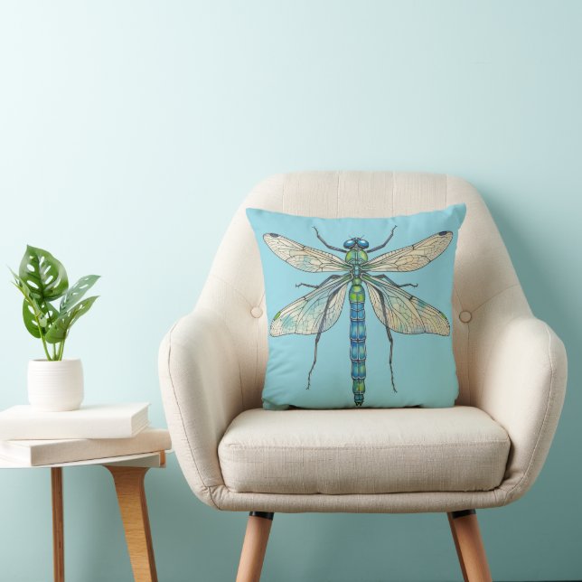 Coussin Conception libellule art insecte entomologie J'ado (Chaise)