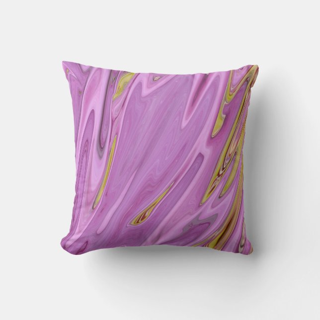 Coussin Conception liquide violette (Recto)