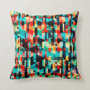 Coussin Conception lumineuse abstraite colorée d'élément
