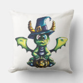 Coussin Conception magique du dragon d'Halloween (Recto)
