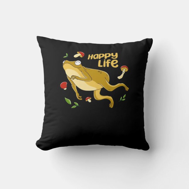 Coussin Conception minimale essentielle de grenouille heur (Recto)