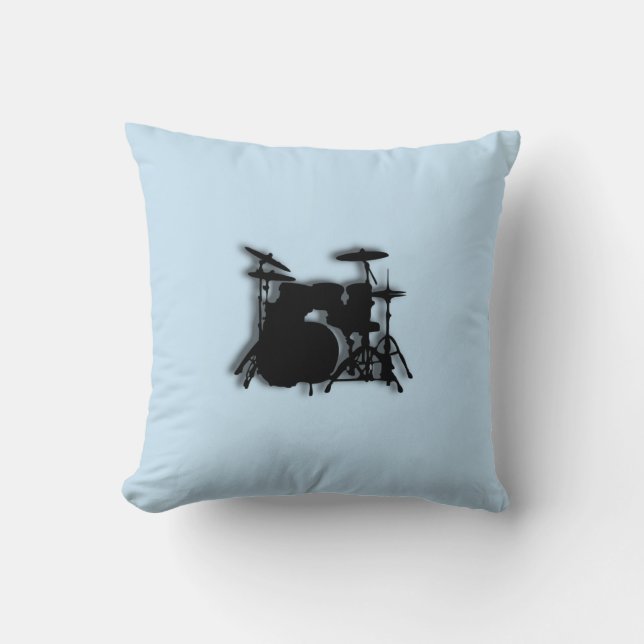 Coussin Conception Musicale Tambours Bleu (Recto)