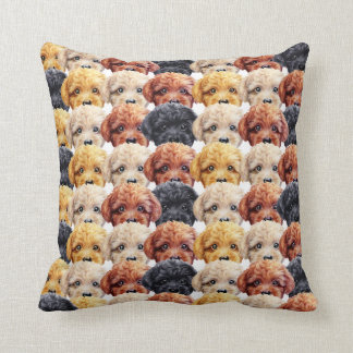 Coussin Conception originale, copie de peinture de caniche