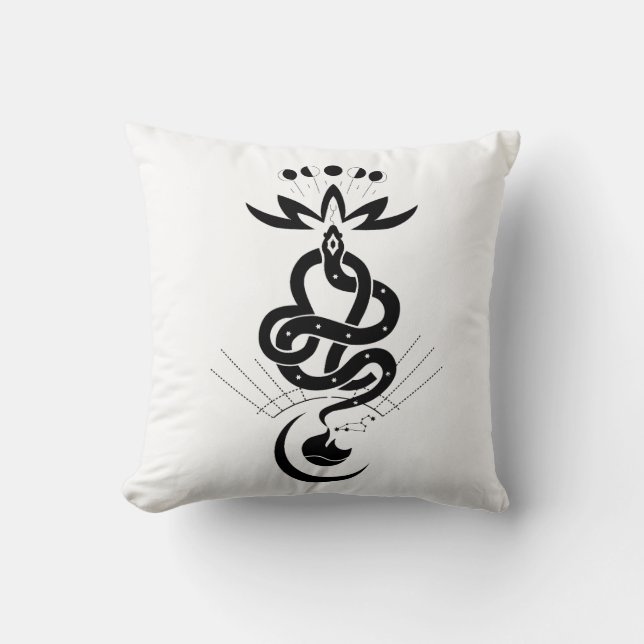 Coussin Conception originale pour 2025 Snake, Lion (Recto)