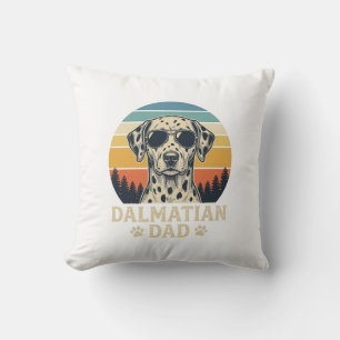 Coussin Conception Papa Dalmatien Vintage pour Amateur de