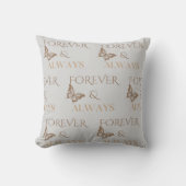 Coussin Conception papillon Forever & Always (Recto)