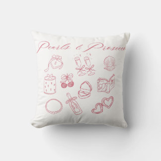 Coussin Conception Perles & Prosecco | Enterrement de vie 