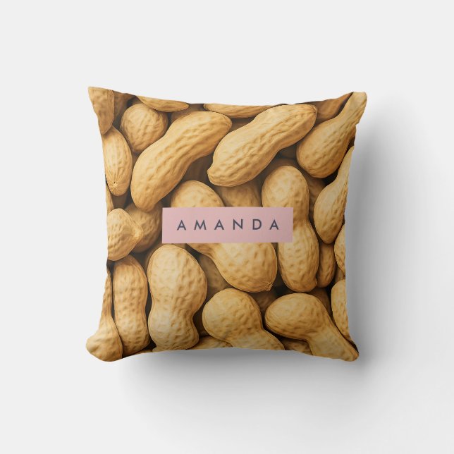 Coussin Conception personnalisée de snack de cacahuètes ru (Recto)