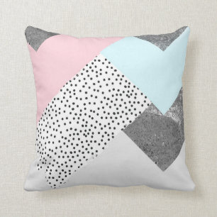 Coussin Conception pointillée par marbre en pastel de
