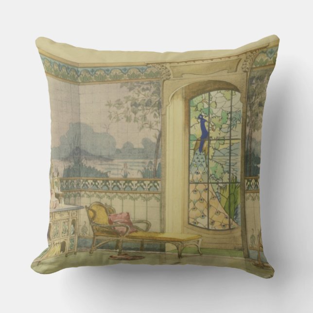 Coussin Conception pour une salle de bains, de "Interieurs (Recto)