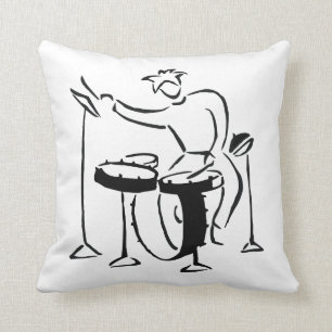 Coussin Conception réglée de croquis de guerre biologiqu