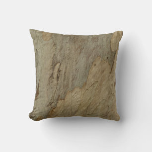 Coussin Conception texturée abstraite naturelle d'écorce d