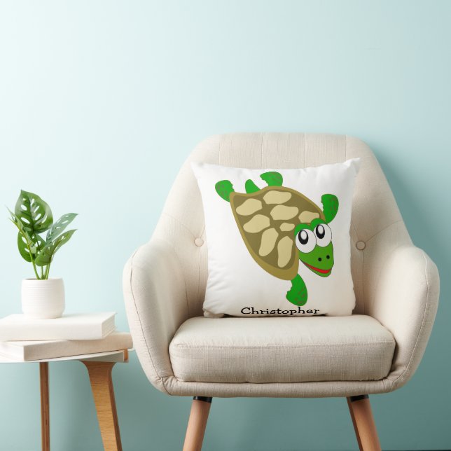 Coussin Conception Tortue Personnalisée (Chaise)