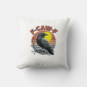 Coussin Conception Tri-B d'Adultes F-Caw-F de Corbeau Drôl