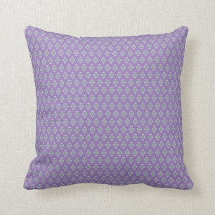 Coussin Conception triangulaire mûre ornée sur lavande