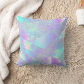 Coussin Conception turquoise et violette Iridescente (Couverture)