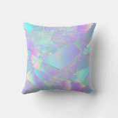 Coussin Conception turquoise et violette Iridescente (Verso)