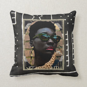 Coussin Conception urbaine africaine-américaine