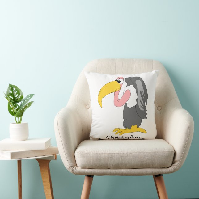 Coussin Conception Vautour Personnalisé (Chaise)