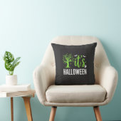 Coussin Conception vectorielle d'arbres effrayants d'Hallo (Chaise)