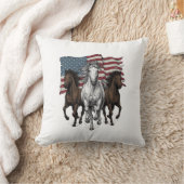Coussin Conception vectorielle de chevaux de course patrio (Couverture)