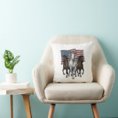 Coussin Conception vectorielle de chevaux de course patrio (Chaise)