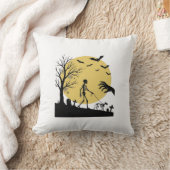 Coussin Conception vectorielle de chien squelette de Hallo (Couverture)