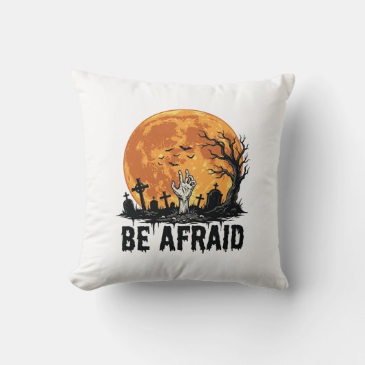 Coussin Conception vectorielle de cimetière Halloween vint (Recto)