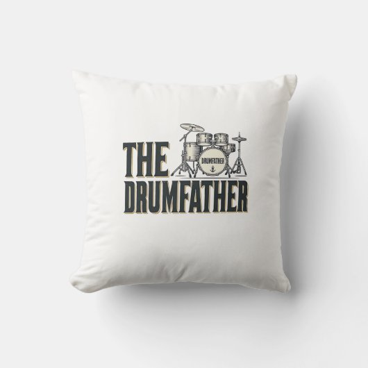 Coussin Conception vectorielle de citation de batteur Drum (Recto)