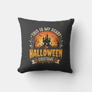 Coussin Conception vectorielle de costume effrayant pour H