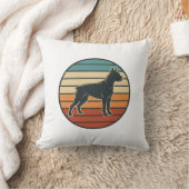 Coussin Conception vectorielle de gravure de chien Boxer v (Couverture)