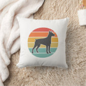 Coussin Conception vectorielle de silhouette de chien au c (Couverture)