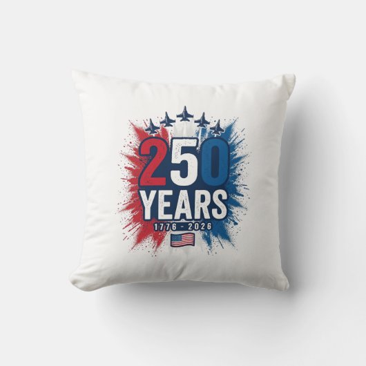 Coussin Conception vectorielle pour le 250e anniversaire d (Recto)