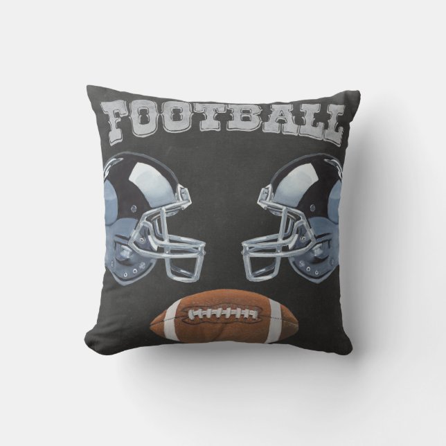 Coussin Conception vintage du tableau de bord de football (Recto)