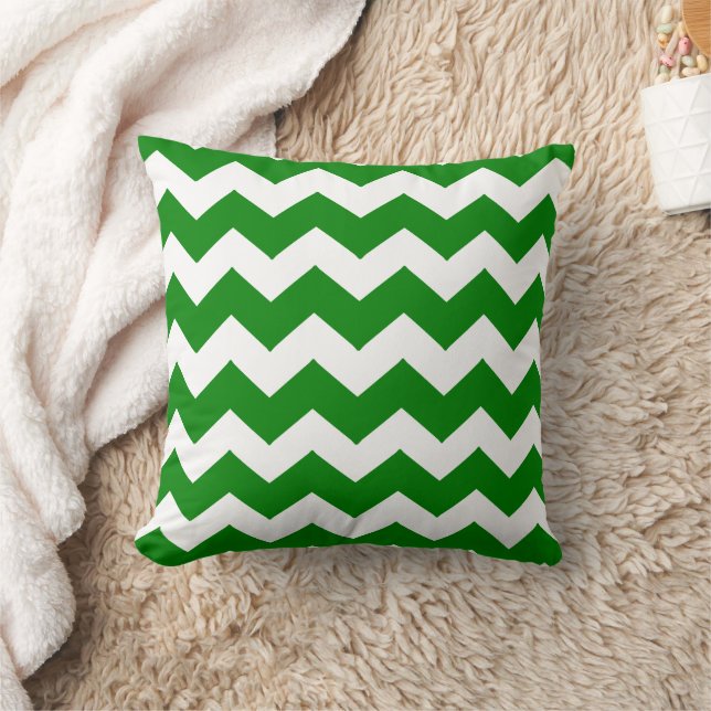 Coussin Conception Zigzag Vert (Couverture)